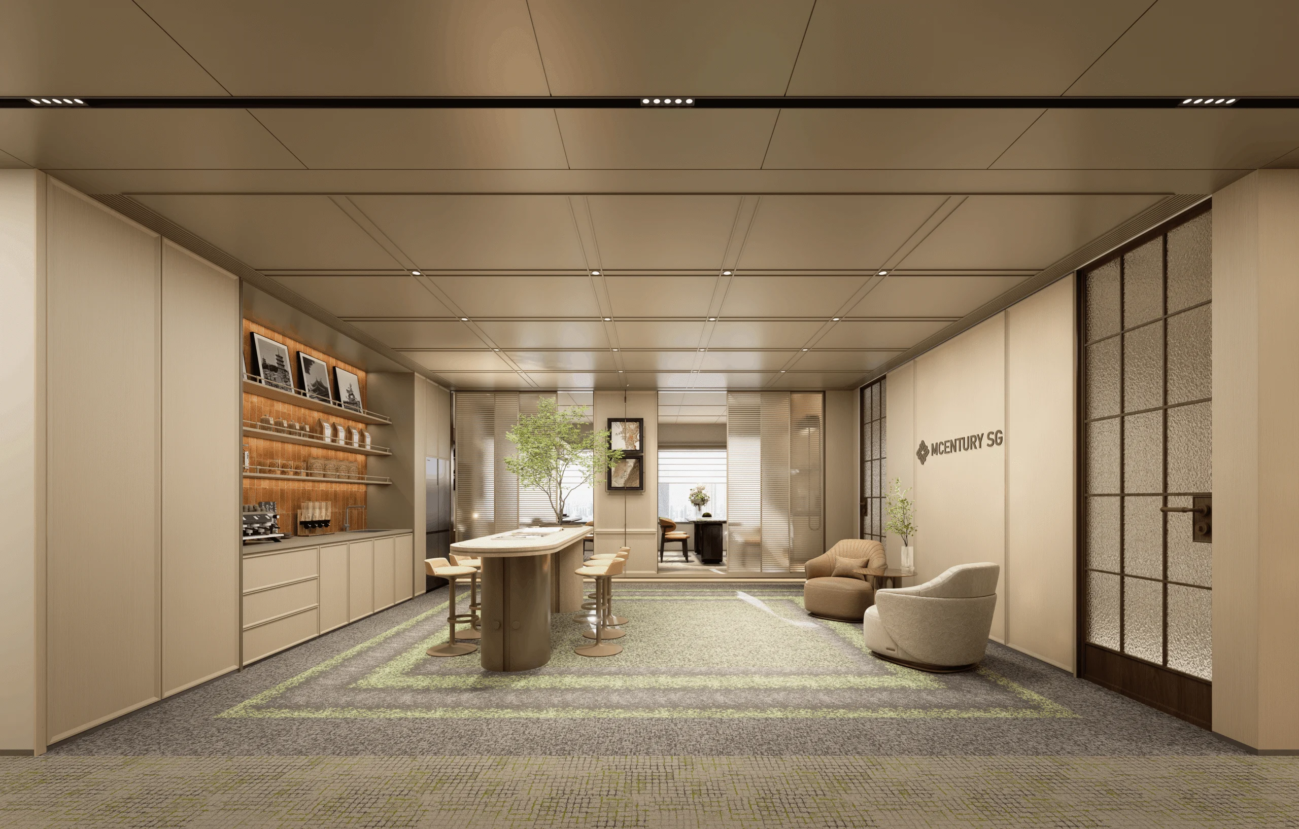 Modern Oriental Shared Workspace project photo