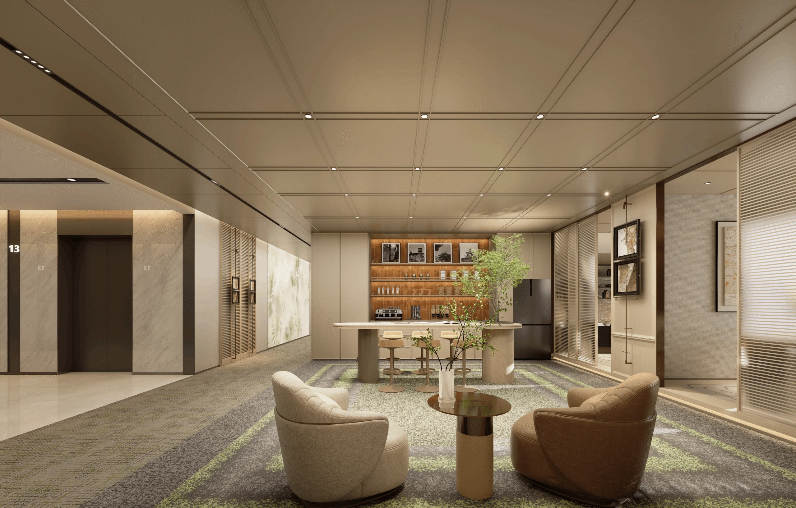 Modern Oriental Shared Workspace project photo