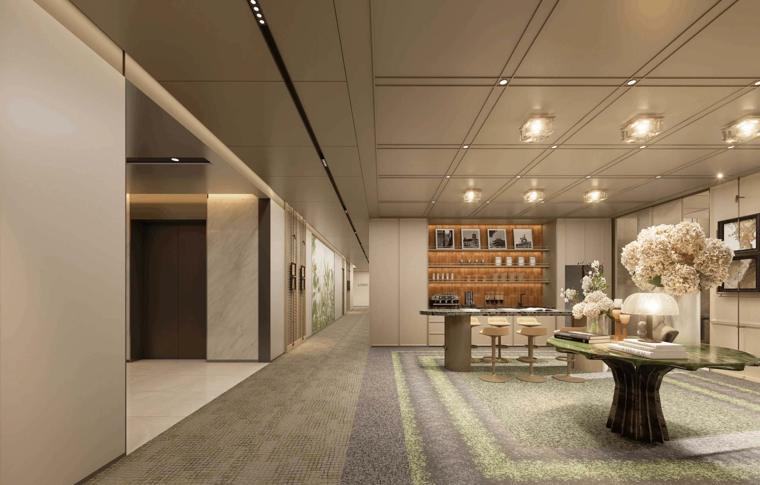 Modern Oriental Shared Workspace project photo