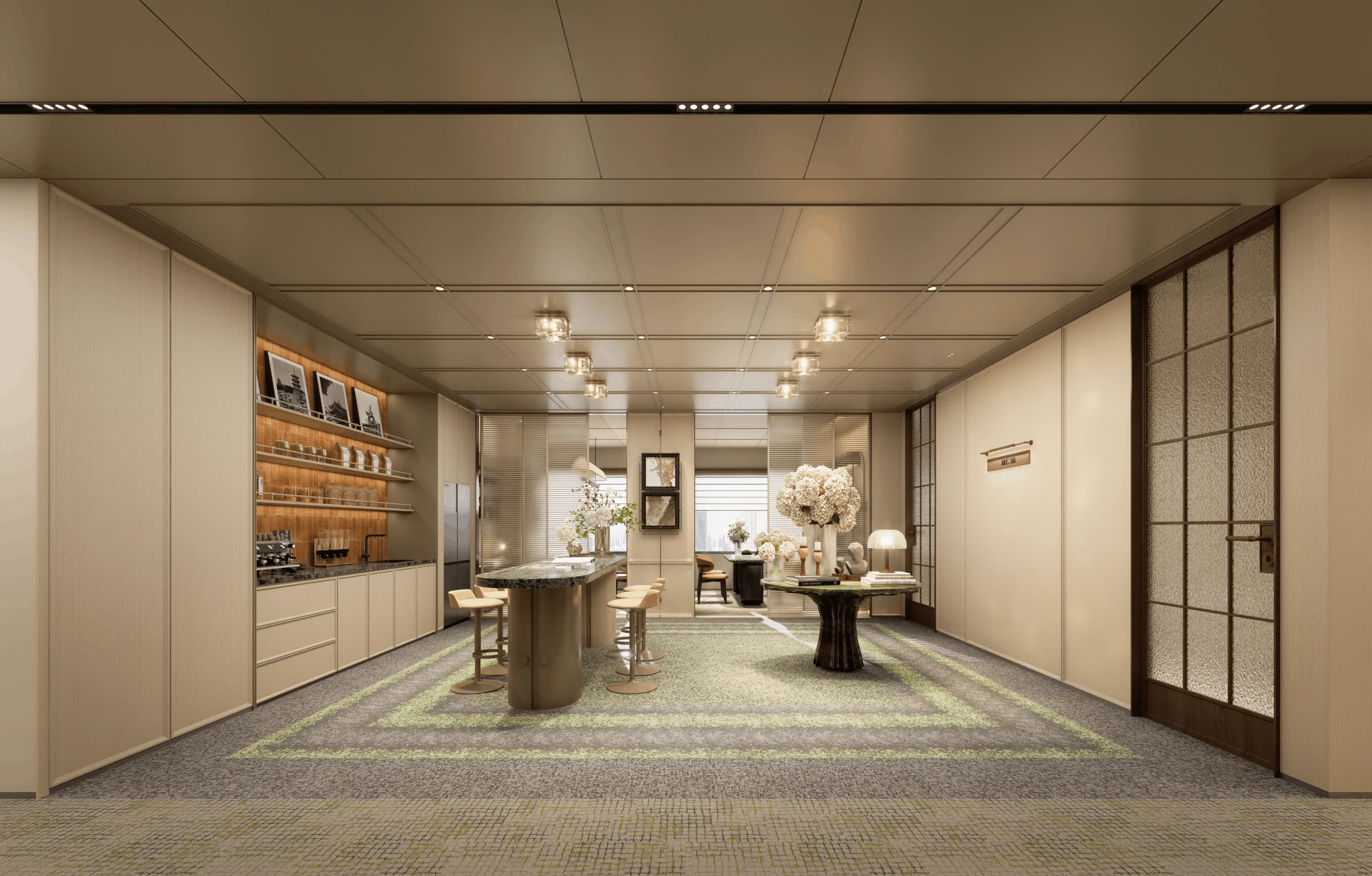 Modern Oriental Shared Workspace project photo