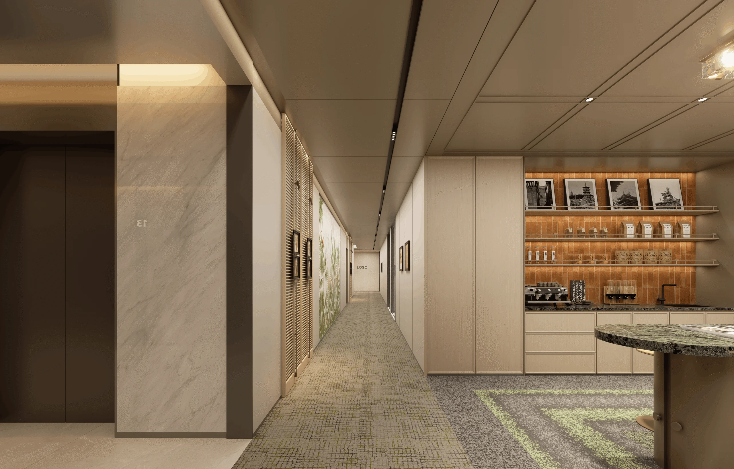 Modern Oriental Shared Workspace project photo